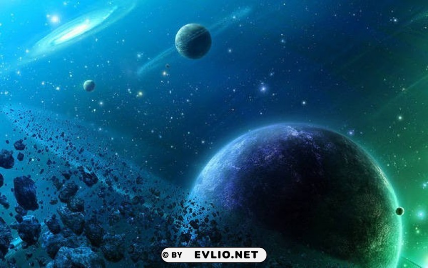 space planets wallpaper Isolated Subject in HighResolution PNG