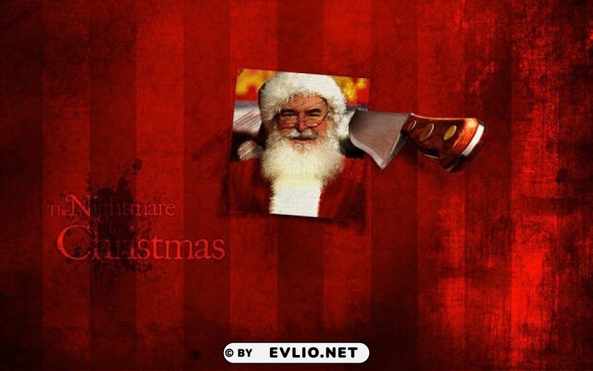 the nightmare for christmas with santa ClearCut Background PNG Isolated Element