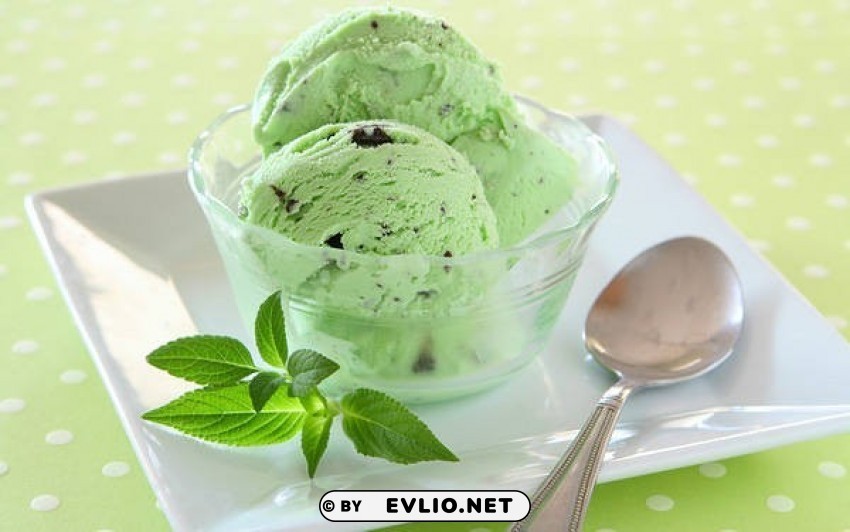 With Mint Ice Cream PNG Images For Banners