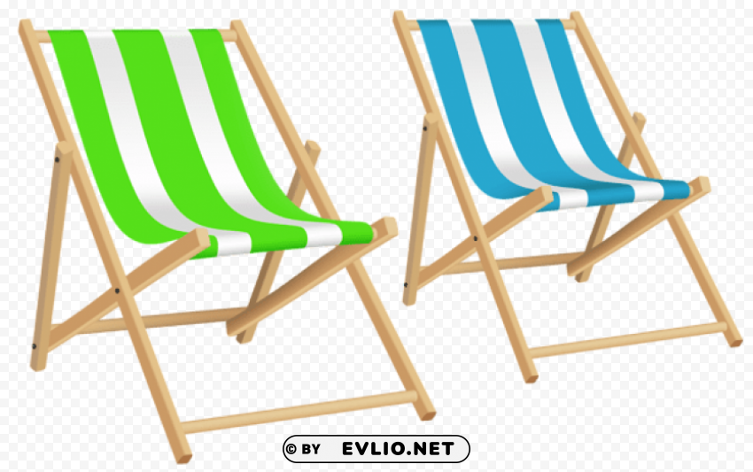 beach chairs Transparent PNG photos for projects