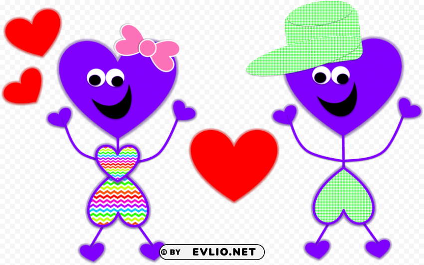 happy valentine's day my family Isolated Element on Transparent PNG