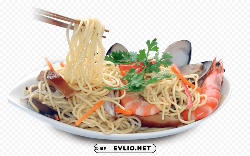 noodle Clear Background PNG Isolated Subject