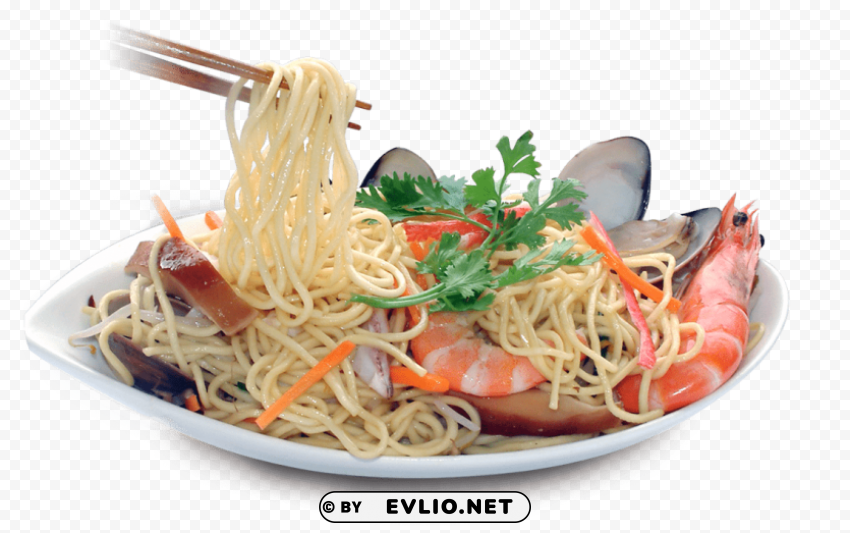 Noodle Clear Background PNG Isolated Subject