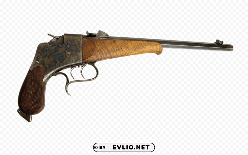 Old Gun Clean Background Isolated PNG Character