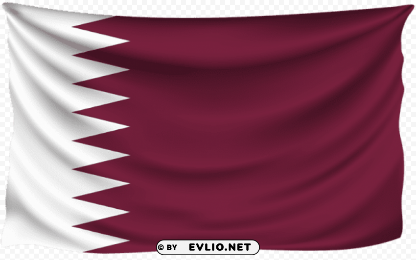 qatar wrinkled flag PNG images with transparent canvas variety