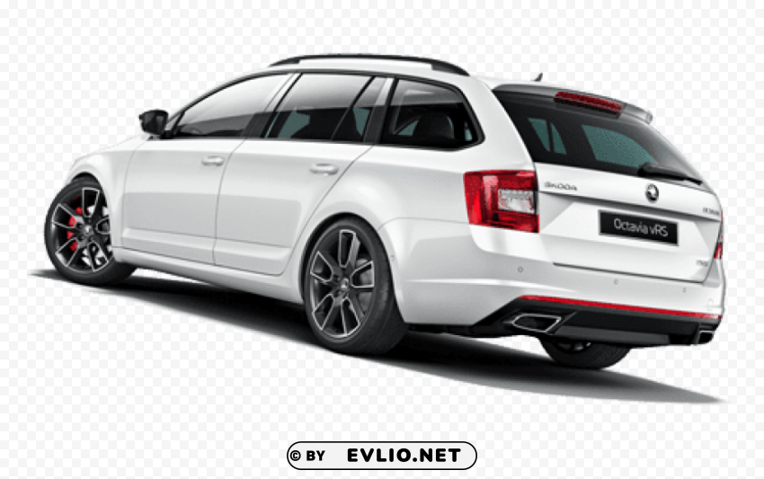 skoda break rs Isolated Character in Transparent PNG
