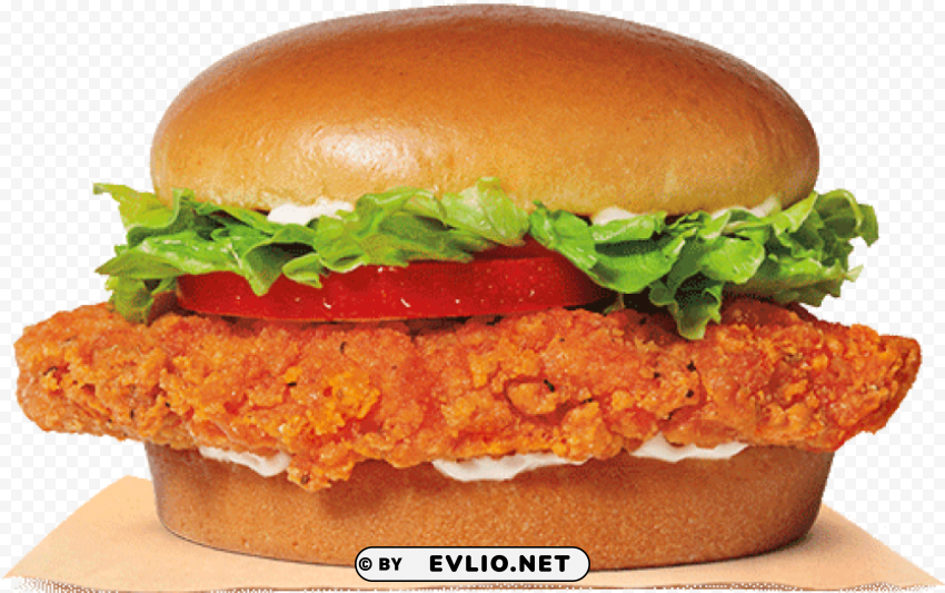 spicy crispy chicken sandwich PNG transparent graphics for projects PNG transparent with Clear Background ID 280fdda9