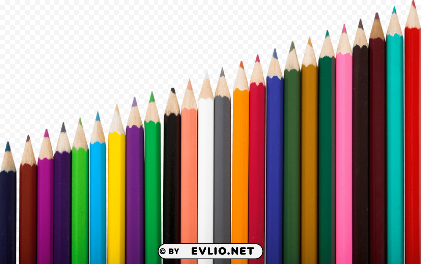 color pencil's PNG Image with Transparent Isolated Graphic Element