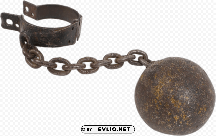 Transparent Background PNG of Rusty Ball and Chain - - Image ID 54ef9434 Transparent PNG download - Image ID 54ef9434