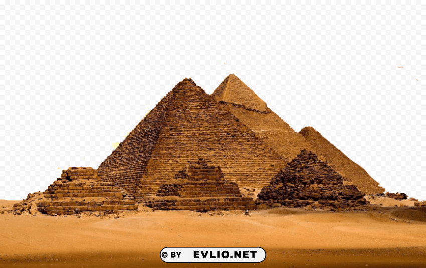 Pyramids of Giza Ancient Desert Monuments PNG images with transparent canvas assortment