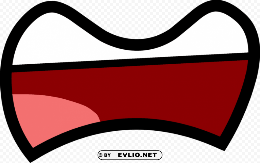 cartoon lips mouth Transparent PNG Isolated Object