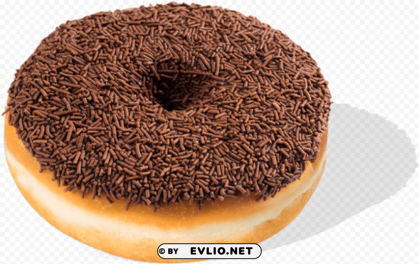 chocolate donut with chocolate sprinkles High-resolution transparent PNG images variety