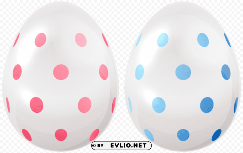 easter eggs transparent PNG Isolated Illustration with Clear Background