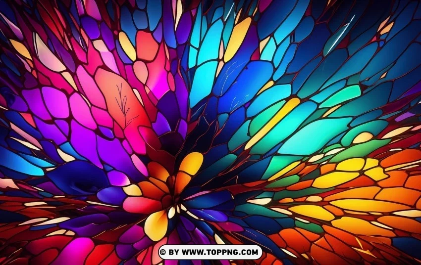 Abstract Backgrounds Embrace Stained Glass Beauty PNG with alpha channel for download