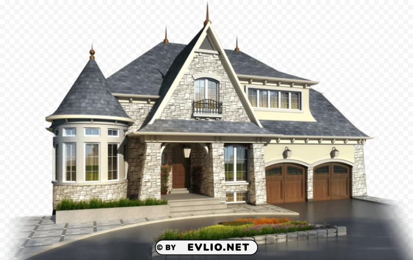 Transparent Background PNG of big house Isolated Graphic with Transparent Background PNG - Image ID 788f6110