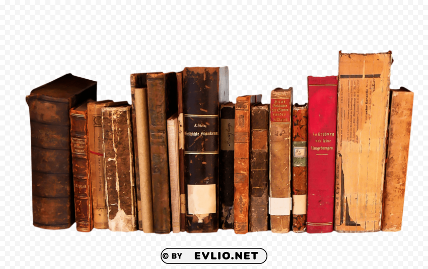Books In A Row - Image ID 97b5860a Clear PNG file