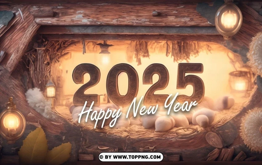 Happy New Year Pics 2025 to Wish in Unique Style PNG images with no watermark - Image ID 7d4b9bb8