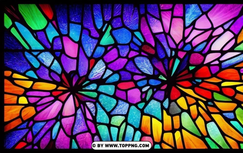 Intricate Stained Glass Art Shines on the PNG with no background for free - Image ID bbdbf57b