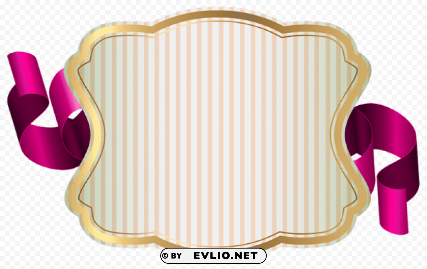label with ribbon Clear background PNG images bulk
