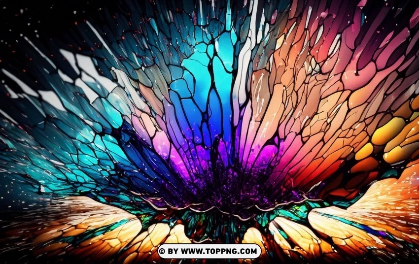 Stunning Stained Glass Art and Abstract Background PNG with no registration needed