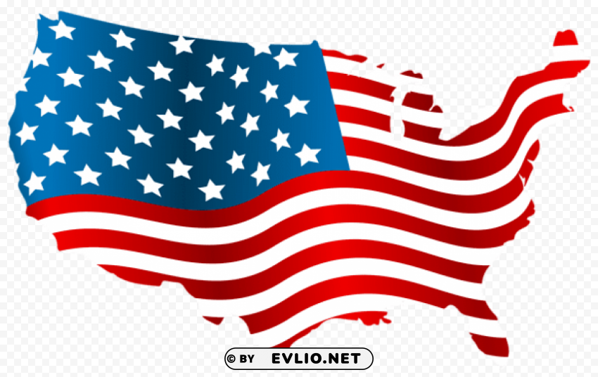usa flag map PNG images with alpha channel selection