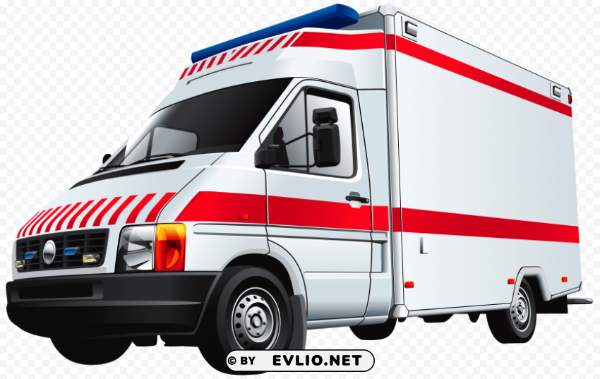 ambulance Transparent PNG Graphic with Isolated Object