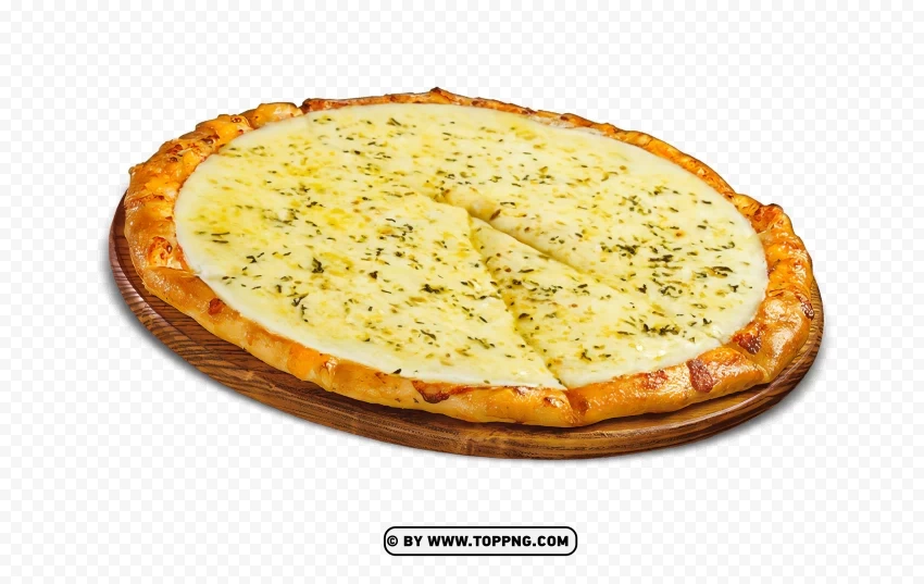 Delicious Cheese Pizza And Italian Garlic Bread Transparent PNG Images For Merchandise