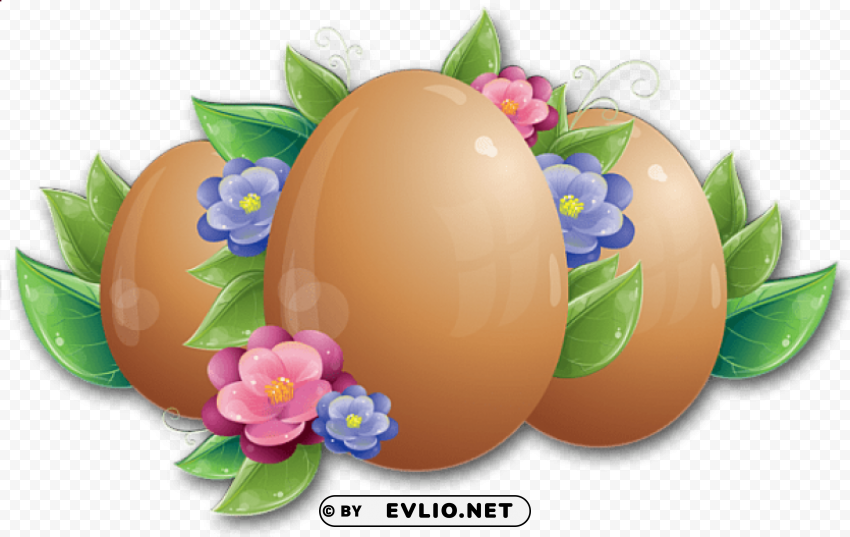 easter eggs decoration PNG graphics with transparent backdrop