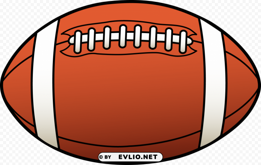 american football ball clipart Isolated Icon in Transparent PNG Format