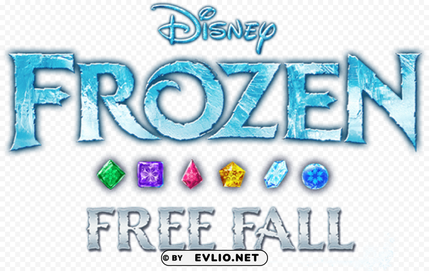 Frozen Free Fall Logo PNG Graphic With Transparency Isolation