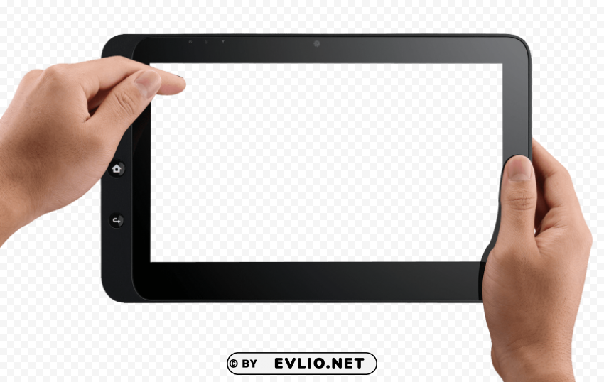 hand holding tablet Clear background PNG images diverse assortment