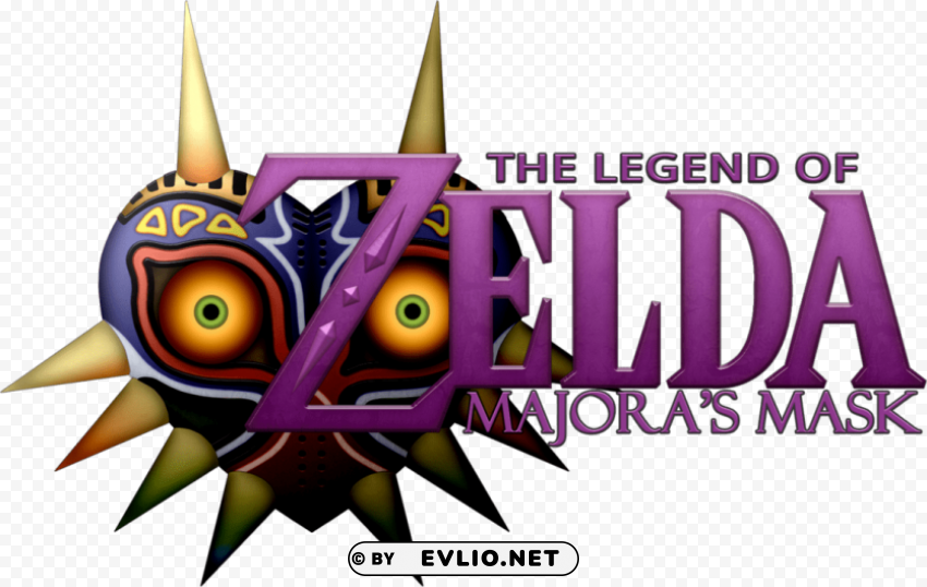 legend of zelda majora's mask title PNG Graphic Isolated on Clear Backdrop