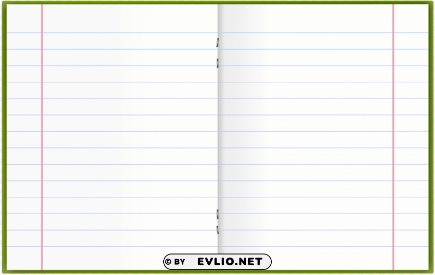 open notebook Isolated Item in Transparent PNG Format