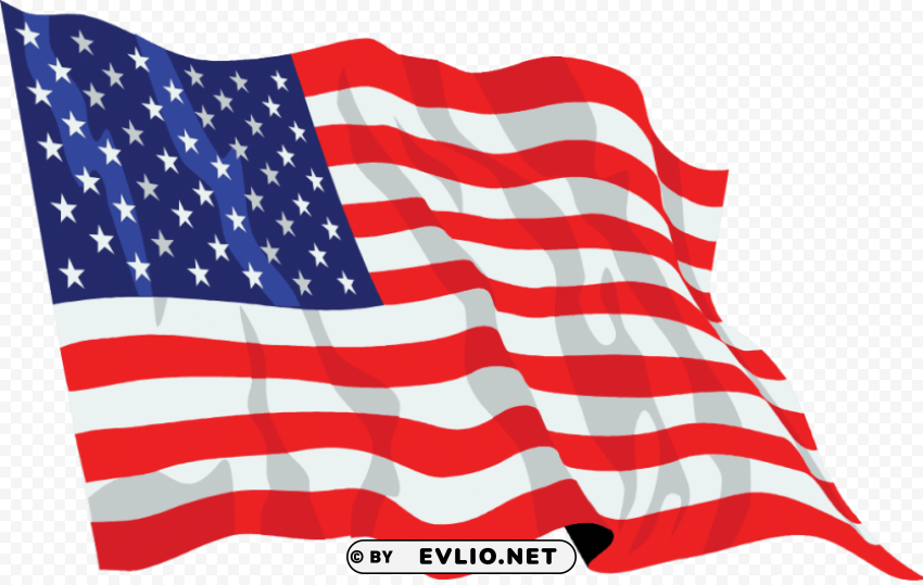 Transparent Background PNG of american flag PNG Image with Isolated Transparency - Image ID 15d491b6