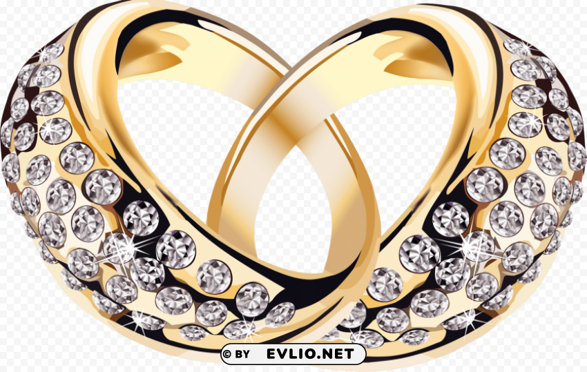 gold ring with diamonds PNG images with no watermark