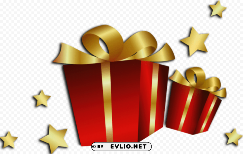  christmas red gift boxes Transparent Background PNG Isolated Character