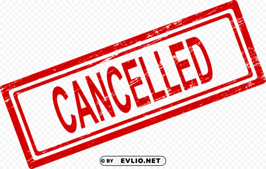 Cancelled Stamp ClearCut PNG Isolated Graphic