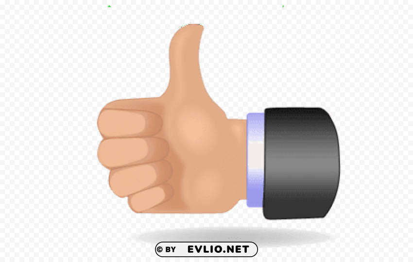 cartoon thumb up Transparent PNG Isolated Illustrative Element