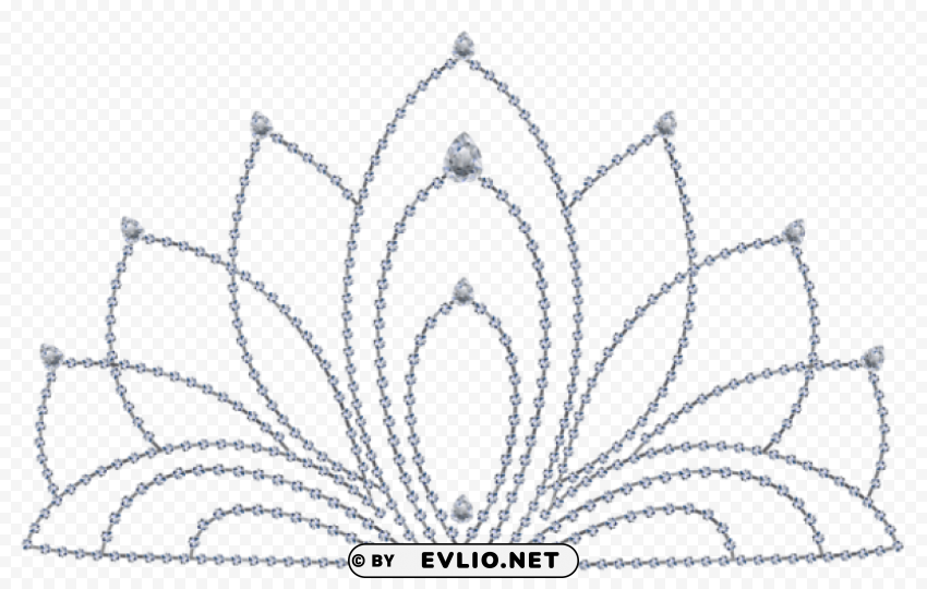 diamond tiara PNG clipart with transparency