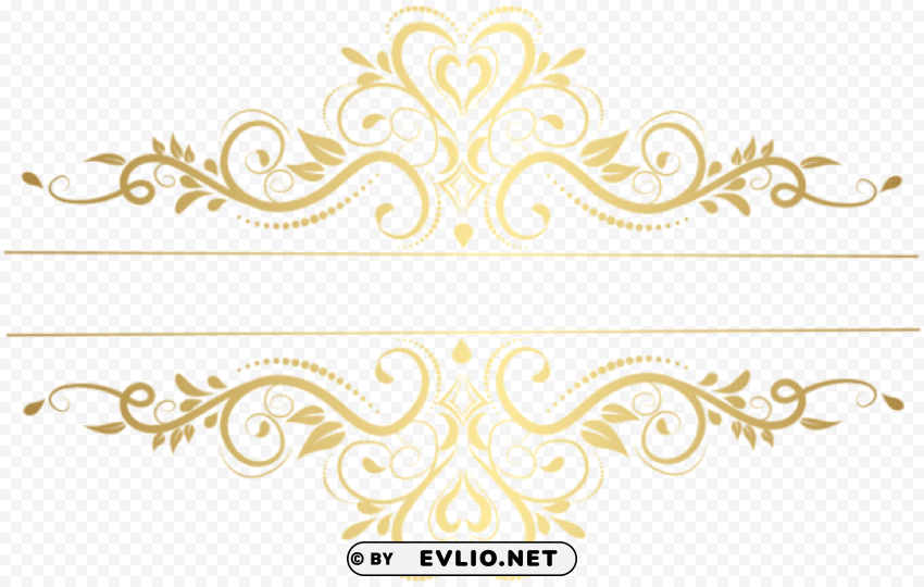 gold element decorative Isolated Object on HighQuality Transparent PNG
