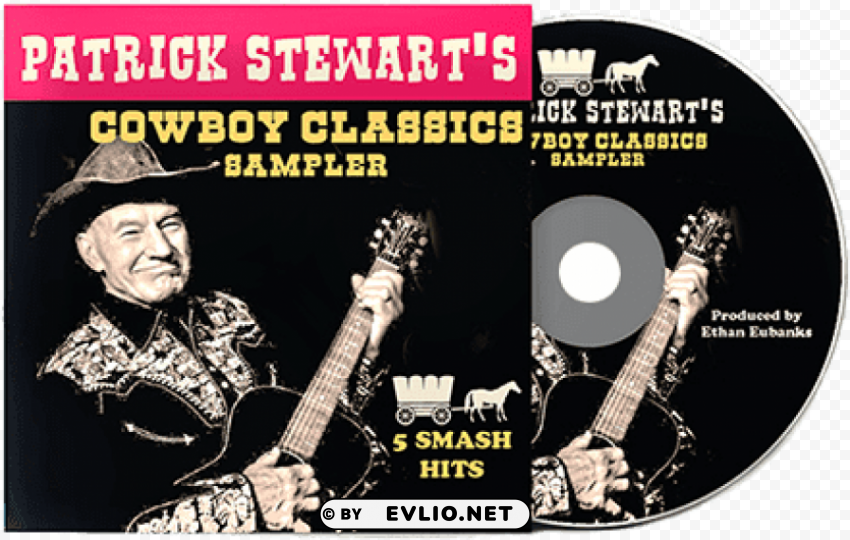 patrick stewart cowboy classics Transparent background PNG stock