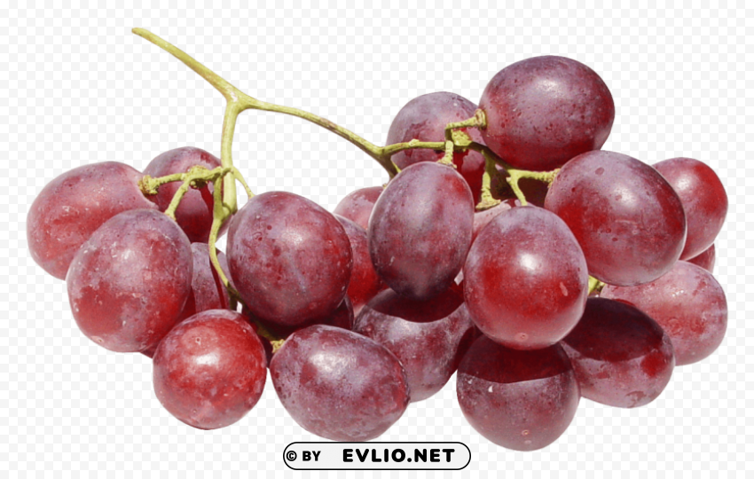 Red Grapes Isolated Item with Transparent Background PNG