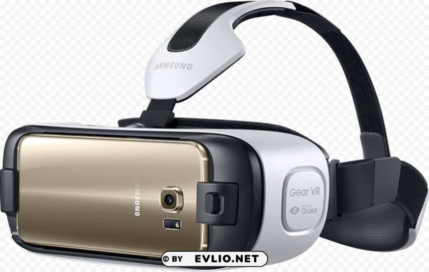 samsung gear vr gold smartphone PNG images with transparent overlay