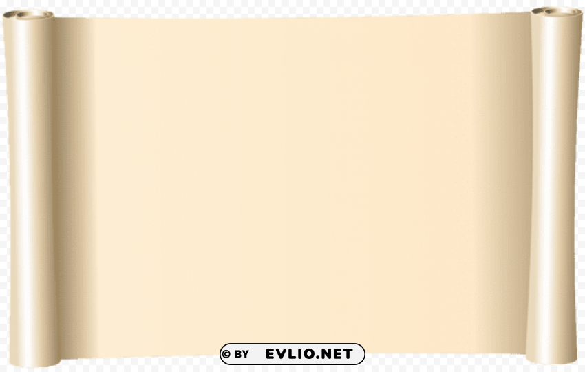 scrolled paper Isolated Artwork on Transparent PNG clipart png photo - 443f0743
