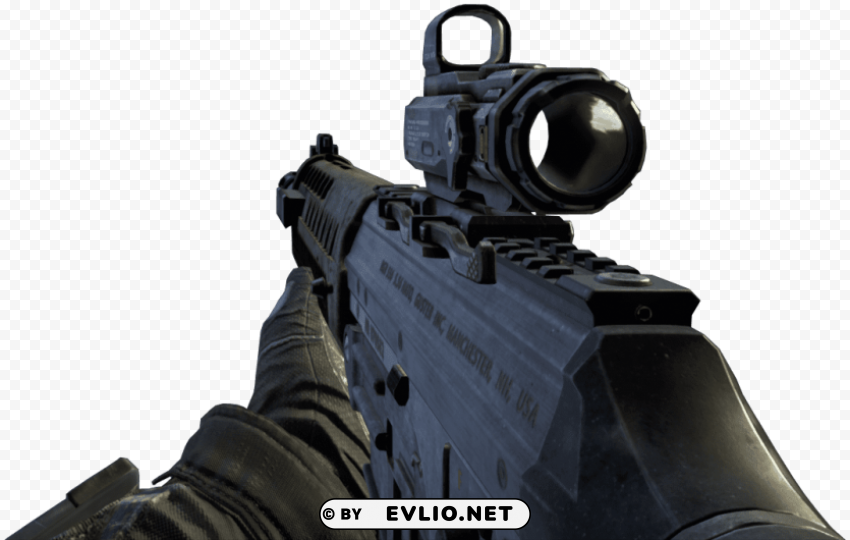 swat call of duty gun Isolated Subject in HighResolution PNG