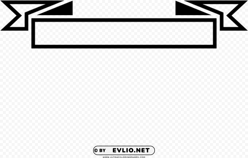 black and white ribbon banner Transparent background PNG stockpile assortment