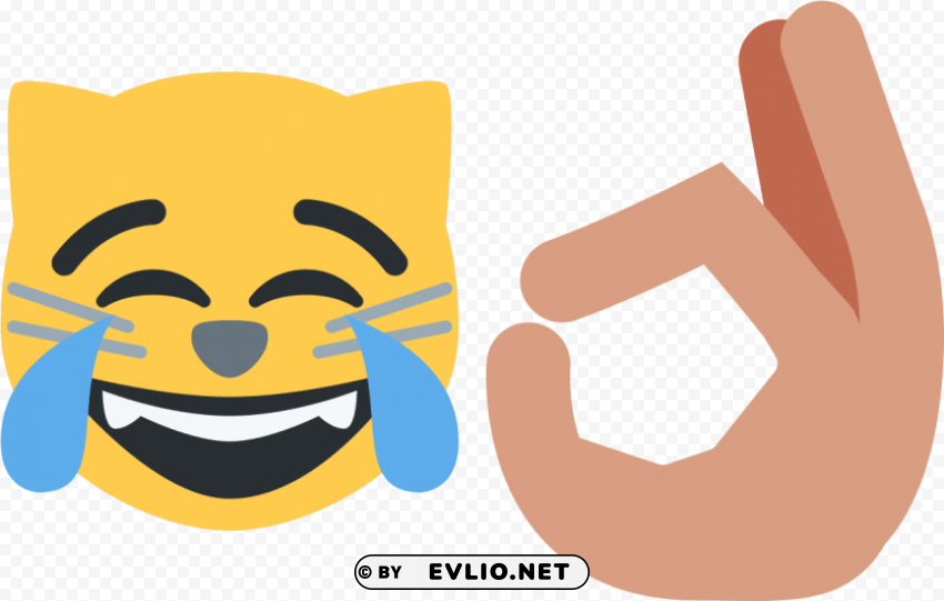 cat joy emoji PNG images with no background necessary