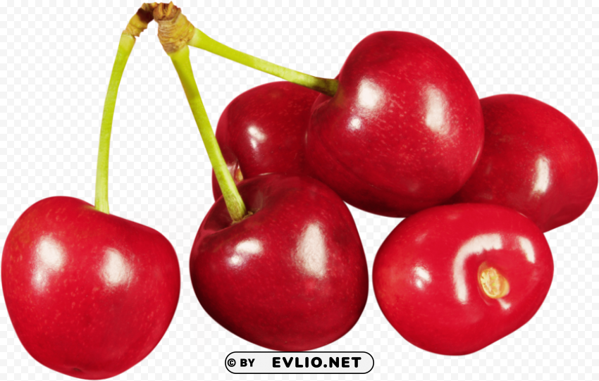 cherrys Transparent Background Isolated PNG Illustration