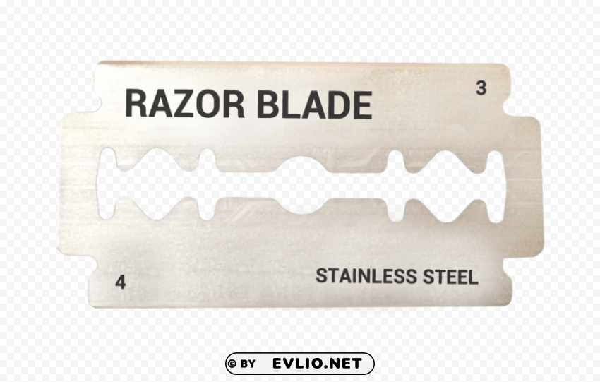 Transparent Background PNG of Razor Blade Isolated Character on Transparent PNG - Image ID 4063a7a0