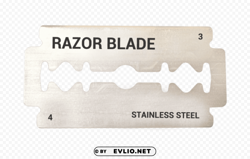 razor blade PNG with Clear Isolation on Transparent Background